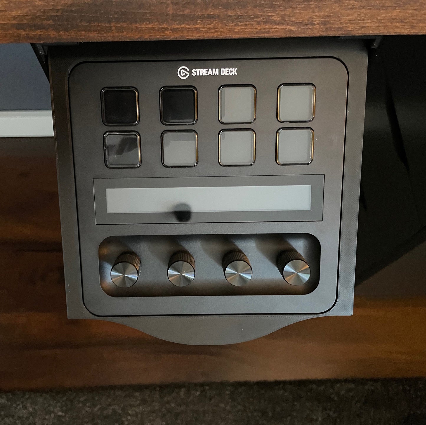 Streamdeck + Plus Underdesk Mount Slide Out