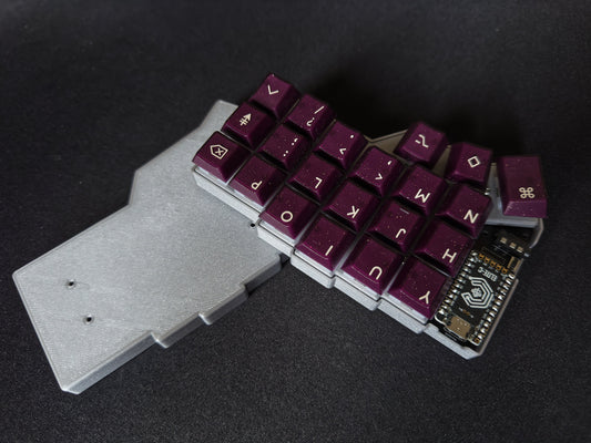 3D Printed Custom Keyboard Case & Plate For CRKBD Corne v3 6 Columns (42 Keys)